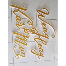 Custom Wedding Styrofoam Wording